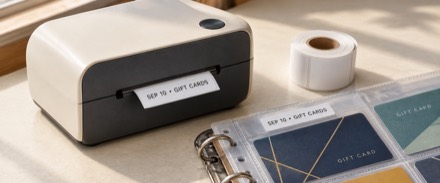 A label printer and a printed dated label